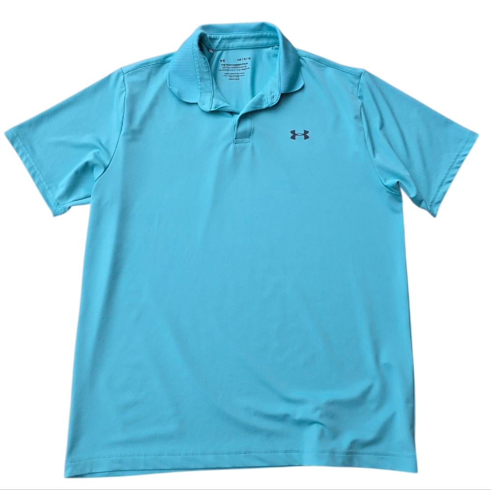Under Armour The Performance Polo Robin Egg Blue Size Large